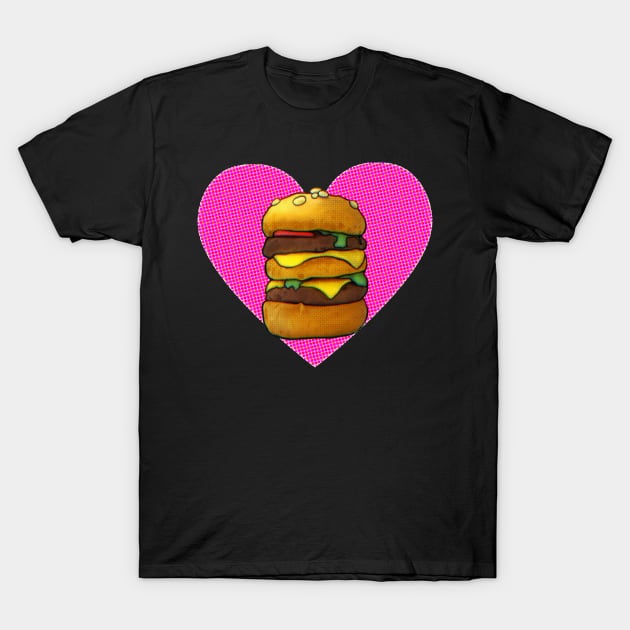 Burger Lover T-Shirt by ROLLIE MC SCROLLIE